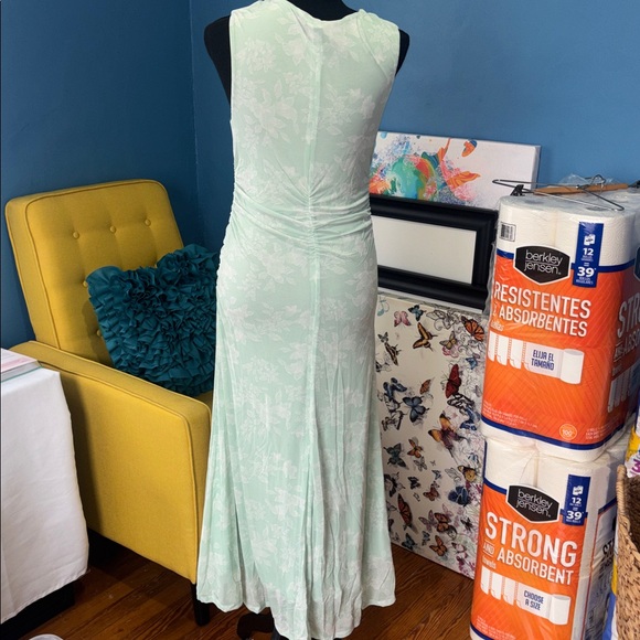 Elegant Mint Green Sleeveless Dress size small - Picture 4 of 6